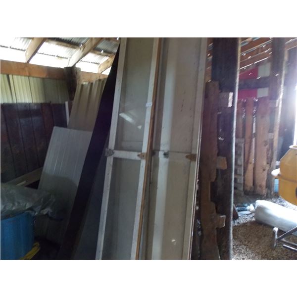 wooden three piece door set with hardware (19" wide x 9' long)