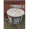 Image 2 : vintage galvanized wash tub on stand