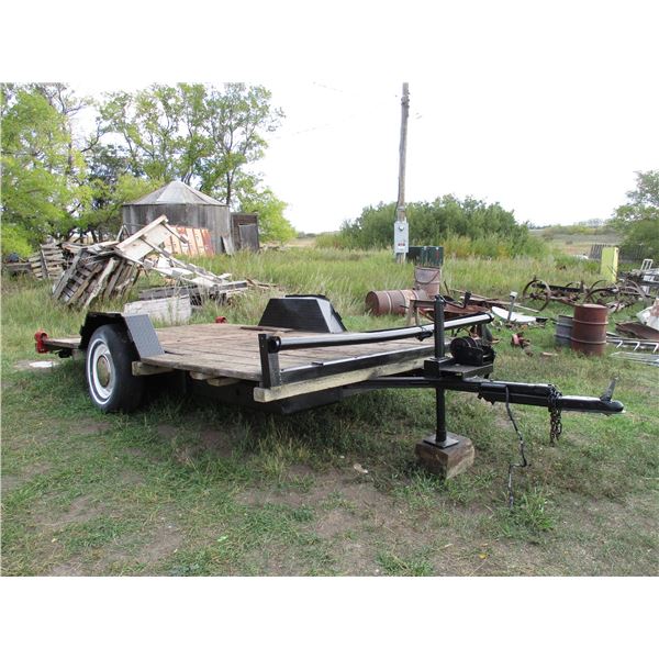 Heavy Duty single axle trailer with 15" tires12ft trailer with 4ft 3in long hitch