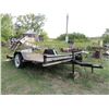 Image 1 : Heavy Duty single axle trailer with 15" tires12ft trailer with 4ft 3in long hitch