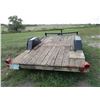 Image 2 : Heavy Duty single axle trailer with 15" tires12ft trailer with 4ft 3in long hitch