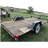 Image 3 : Heavy Duty single axle trailer with 15" tires12ft trailer with 4ft 3in long hitch