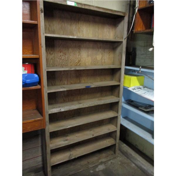 7 tier wood shelf 38x72