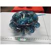 Image 1 : Carnival Glass Punch Bowl Set
