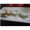 Image 1 : Set of 4 Pyrex Bowls - Harvest Gold pattern?