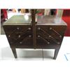 Image 2 : Vintage wooden storage sewing box