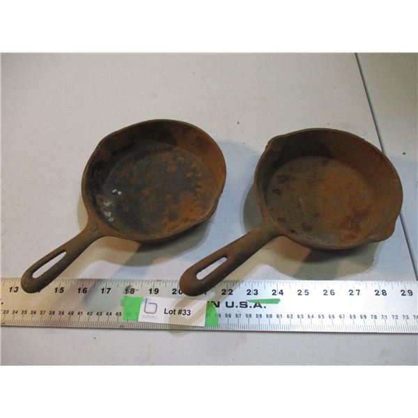 2X The Money - Small cast iron pans