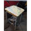 Image 1 : vintage high chair stepping stool 24" tall