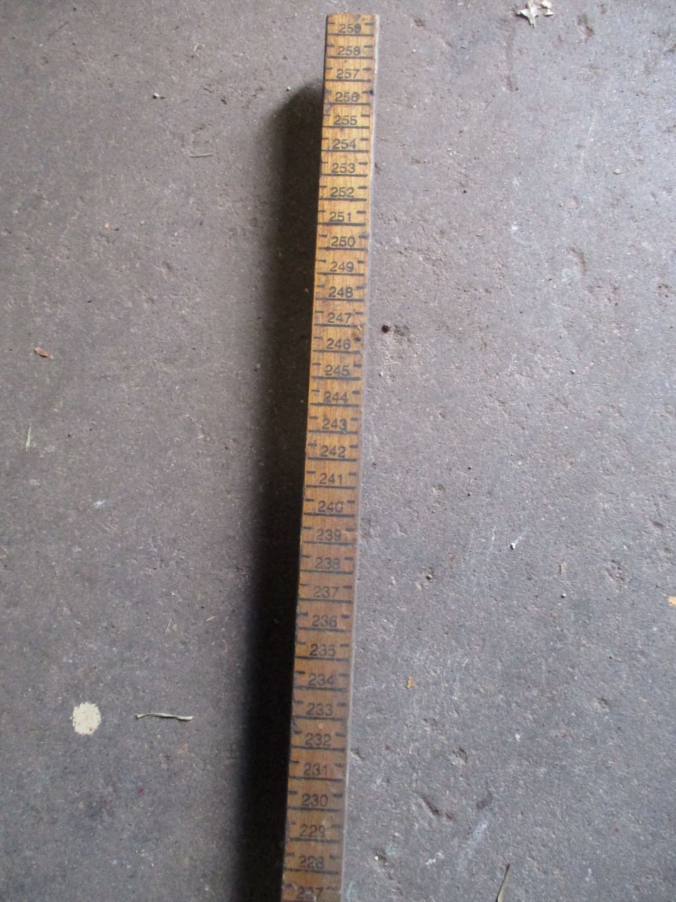 Fuel tank wooden measuring stick Bodnarus Auctioneering