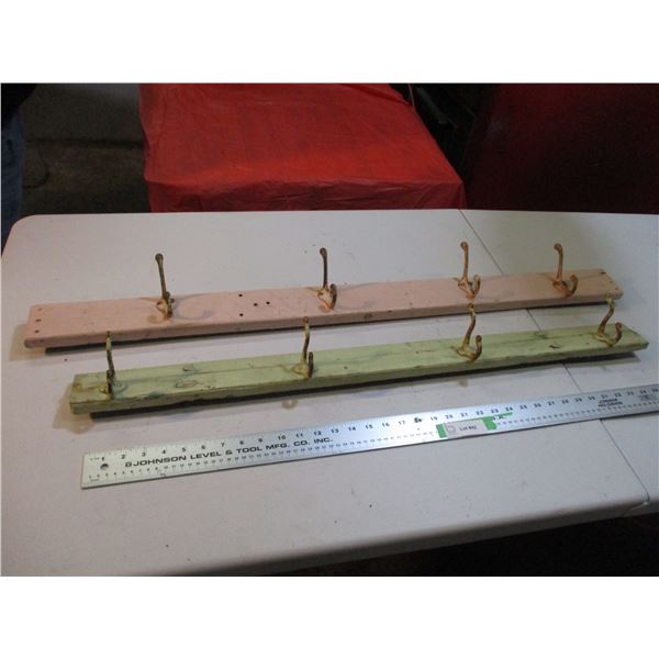 2 wall mount coat hangers
