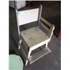 Image 2 : Wooden high chair + 4 wheel cart mover