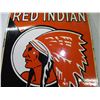 Image 3 : Red Indian motor oils porcelain sign 13"x21"