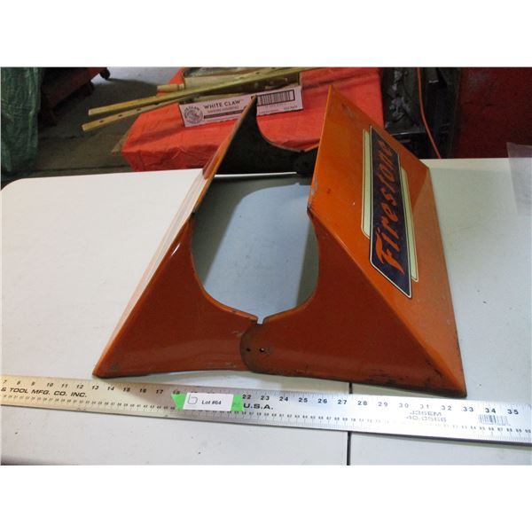 Firestone tire rack metal