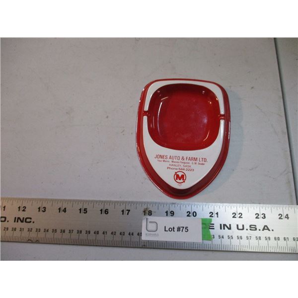 Hanley, SK - tin advertising ashtray