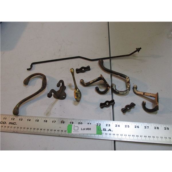 vintage clothes hooks