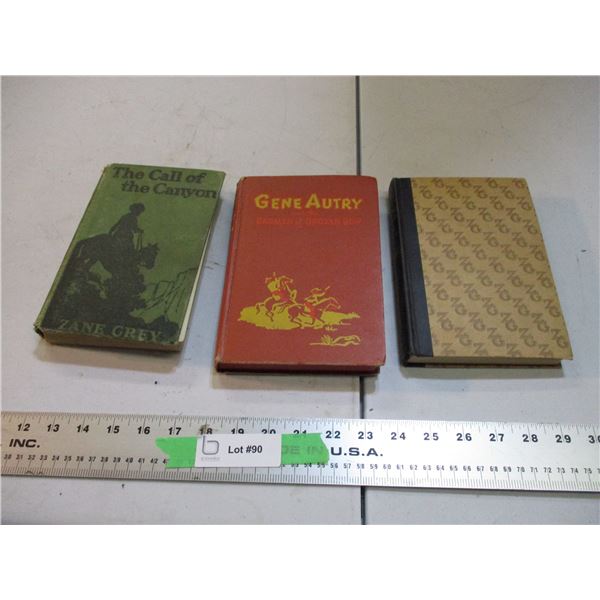 Zane Grey + Gene Autry books