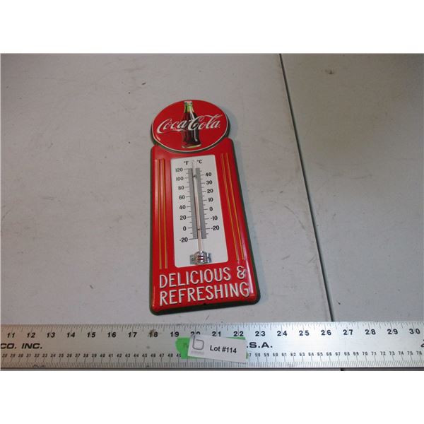 coca cola thermometer 15.5" long
