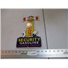 Image 1 : Beacon security gasoline porcelain sign 12" long