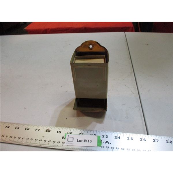 vintage match holder