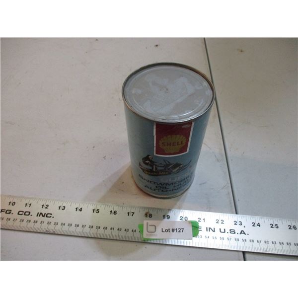 Shell snowmobile oil cardboard can (full 1.14L)