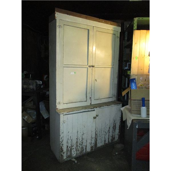 Wooden Cabinet 4 door - 19x85" tall x48L (1 piece)