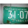 Image 2 : 1969 P. Trailer Sask License Plate