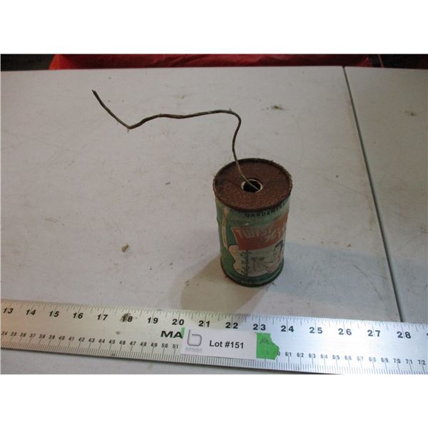 Vintage "Twist N Tye" Gardeners Cardboard Can