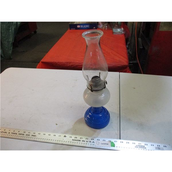 Beehive oil lamp - blue base