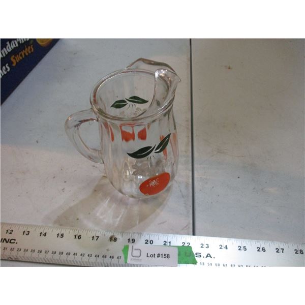 vintage glass pitcher