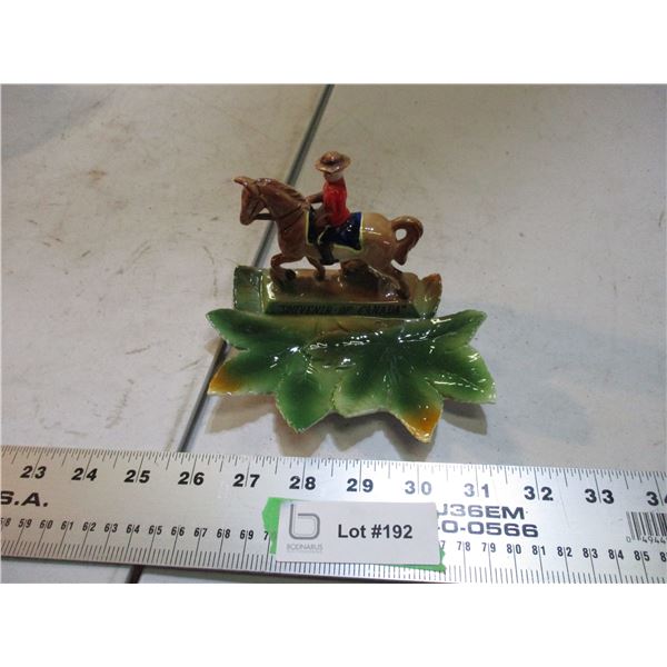 Mountie Ceramic - japan souvenier of canada ornament