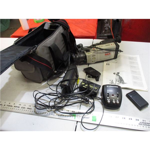 RCA Video camcorder Pro 815 with accessories + case
