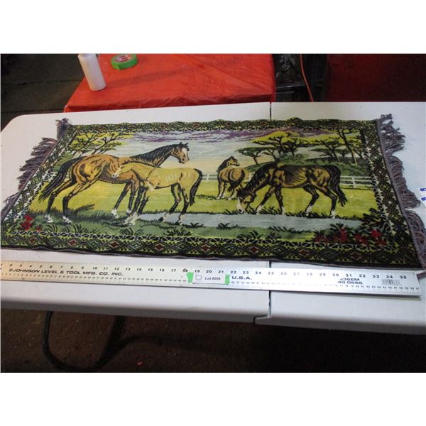 horse tapestry 39"x20"