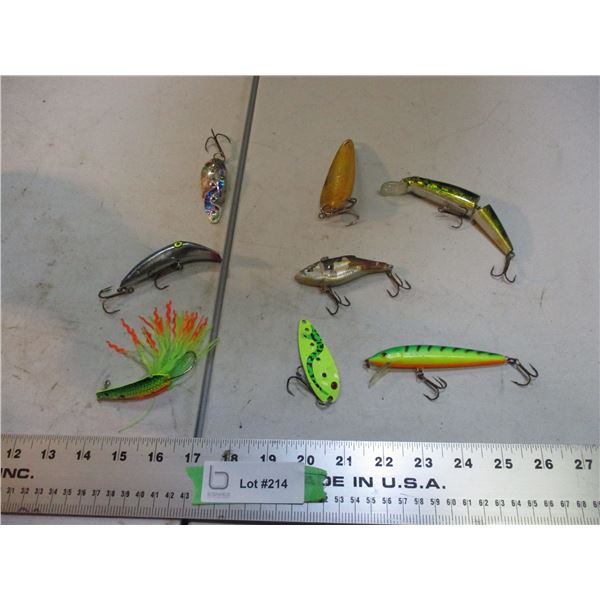 Lot of fishing hooks