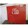 Image 1 : Vintage coca-cola metal panel (25"x23")
