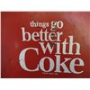 Image 2 : Vintage coca-cola metal panel (25"x23")