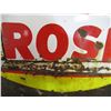 Image 6 : Vintage white rose double sided porcelain sign (29"x25")