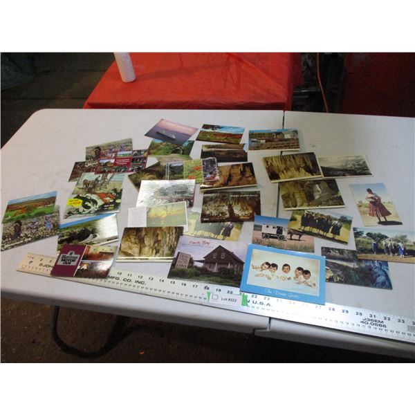 Omish, nature and other vintage post cards (unused)