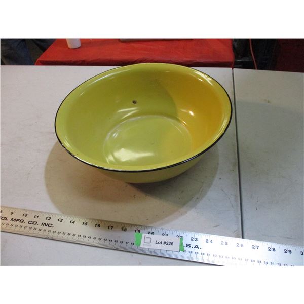 Enamel Bowl - 14" Diameter