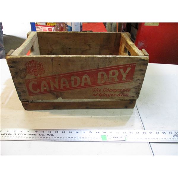 Canada Dry Wooden crate