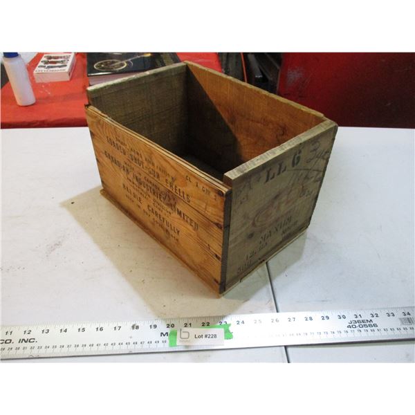 Oil ammo wooden crate