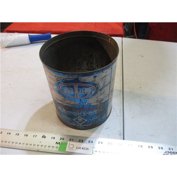 Subzero antifreeze tin 4.55L