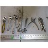 Image 1 : Pliers, vice grips, crescent wrenches