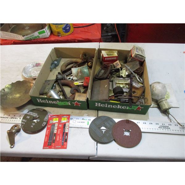 sanding discs, jigsaw blades, misc