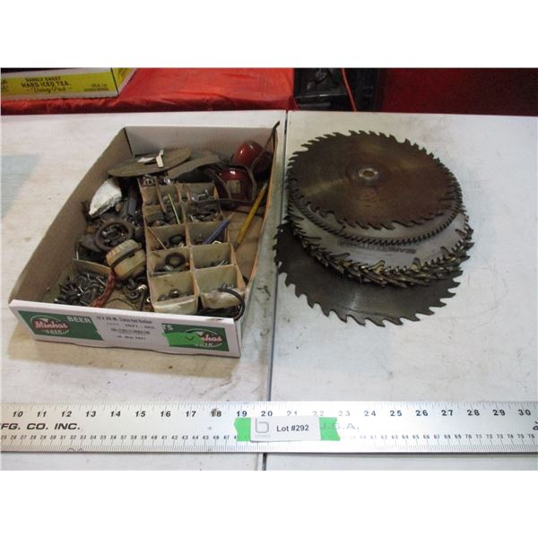 saw blades, nuts & bolts
