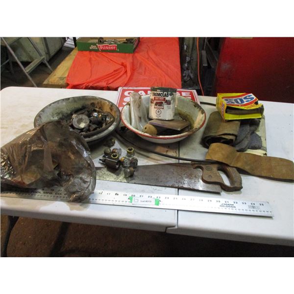 saw, stove fuses, misc