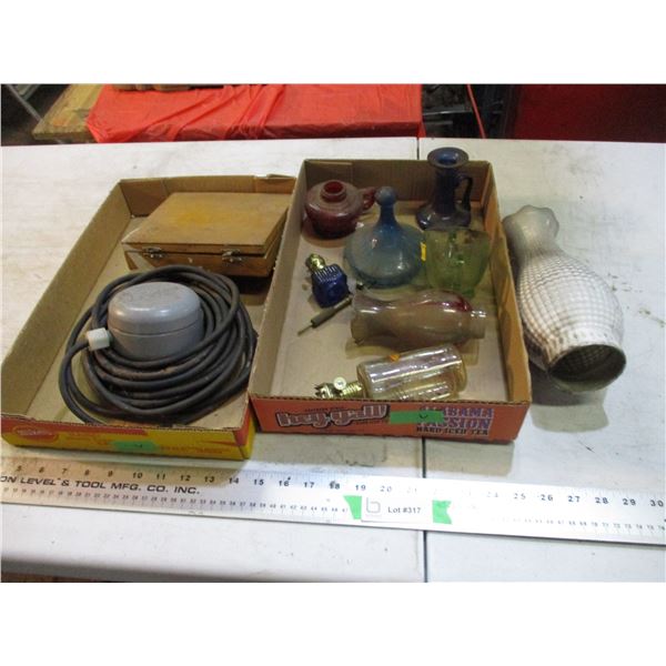 milk glass lamp shade, glassware, miscellaneous