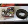 Image 1 : 3.25-8 tire + tube, misc