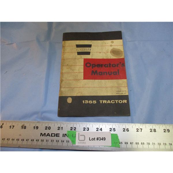 White 1365 Tractor manual