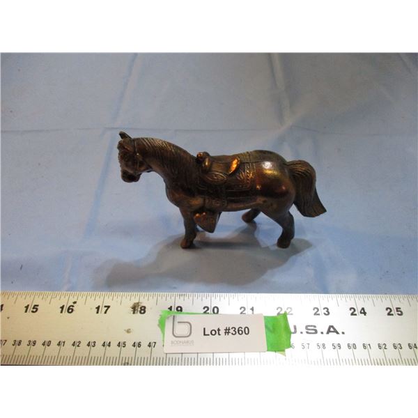Copper horse figure