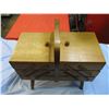 Image 2 : vintage wooden sewing box
